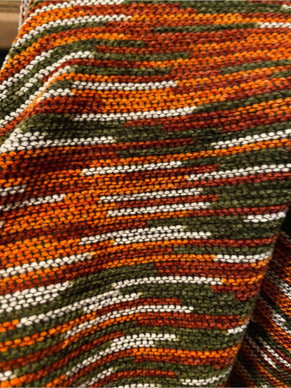 Ruby Rd. Multicolor Striped Turtleneck Sweater - Rust & Olive - Picture 5 of 8